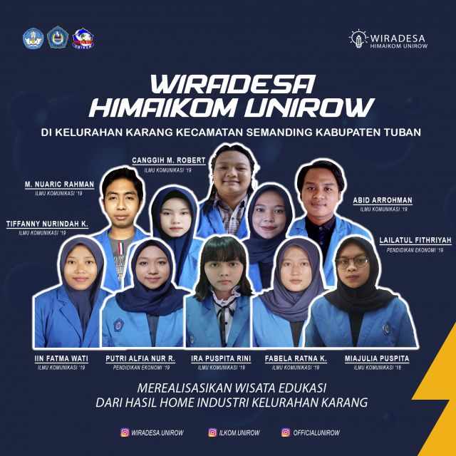 HIMAIKOM UNIROW DAPAT HIBAH WIRA DESA SENILAI 28 JUTA, BEGINI HARAPAN PEMBIMBINGNYA